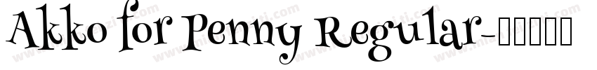 Akko for Penny Regular字体转换